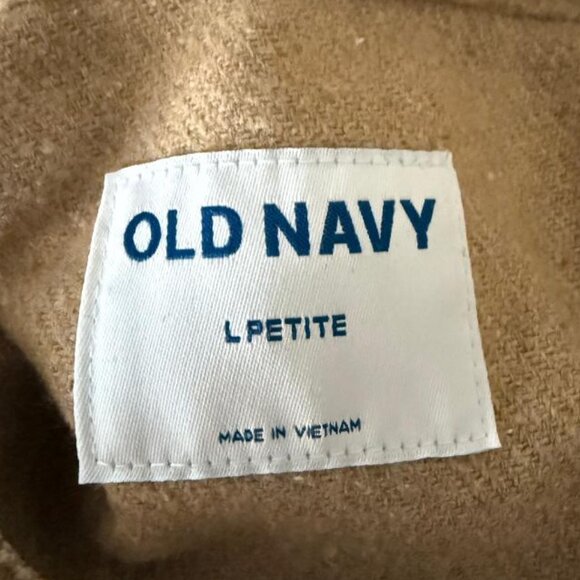 Old Navy Women's Tan large petite unlined hip length coat - Picture 5 of 5